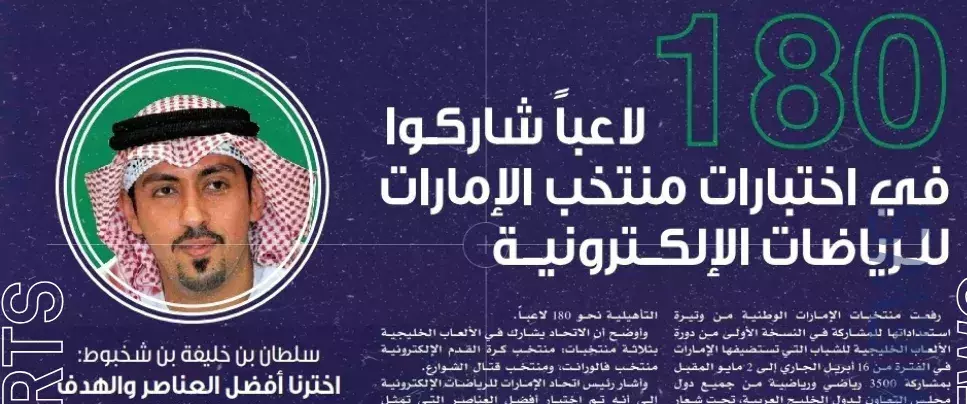 الشيخ سلطان.. طموحنا التتويج بالالعاب الخليجية